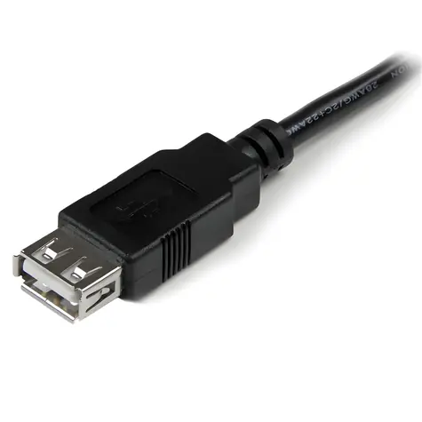 StarTech / Prodlužovací kabel USB-A M/F / USB 2.0 / 15 cm / černá