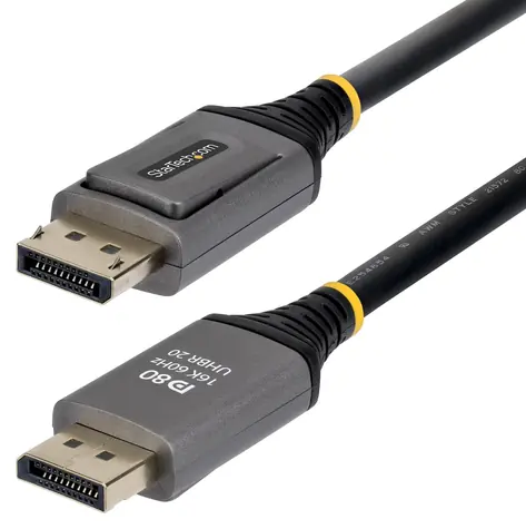 StarTech DP21V-1M-DP80-CABLE černá / Kabel DisplayPort / DisplayPort 2.1 / 16K / 240 Hz / 1 m