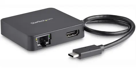 StarTech USB-C Multiport adaptér Mini Dock / Dokovací stanice / 4K HDMI / Gigabit LAN / USB 3.0 hub