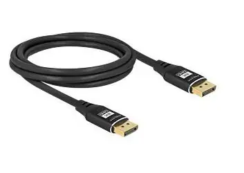 Delock DisplayPort 1.4 (M) - DisplayPort (M) 2m černá / Video kabel / DSC 8K60Hz (7680x4320)