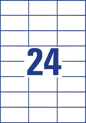 Avery 3474 / Etikety / 70 x 37 mm / bílá