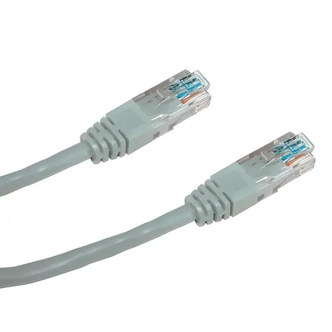 DATACOM Patch kabel 2m (1520) / UTP / CAT5E / RJ45 / šedý