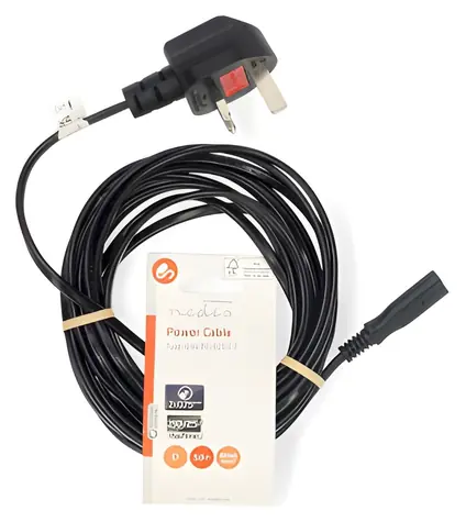 Nedis Napájecí kabel UK - IEC-320-C7 černý / Napájecí kabel / UK zástrčka / 5 m / 250 V / 3 A