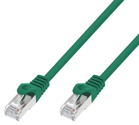 Extralink CAT7 S/FTP zelená 0,5 m / Patch kabel / RJ-45 / stíněný
