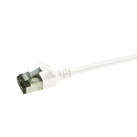 LogiLink SlimLine bílá / Patch kabel / Cat6 U/FTP / RJ-45 / 0,3 m