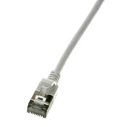 LogiLink SlimLine šedá / Patch kabel / Cat6 U/FTP / RJ-45 / 0,3 m