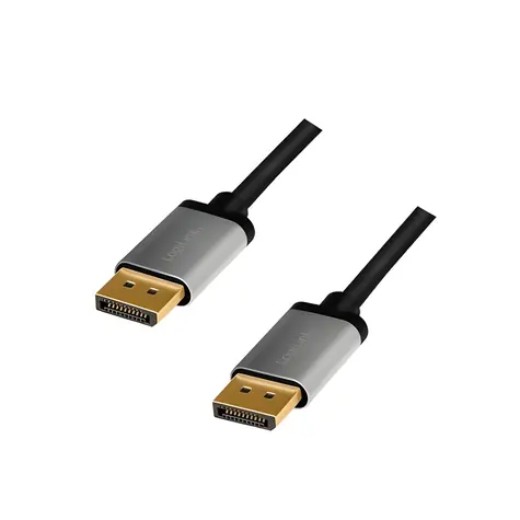 LogiLink DisplayPort 1.2 černo-šedá / Kabel DisplayPort / 2 m / 4K 60Hz