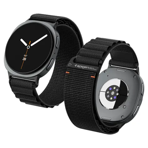 Spigen Fabric Band pro Samsung Galaxy Watch Ultra 2/1 47mm černá / Řemínek / Nylon / Kovová přezka