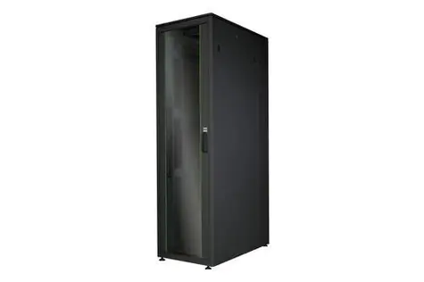 Digitus Unique 26U černá / Rozvaděč / 1342x600x1000 mm / Skleněné dveře / Nosnost 800 kg / IP20