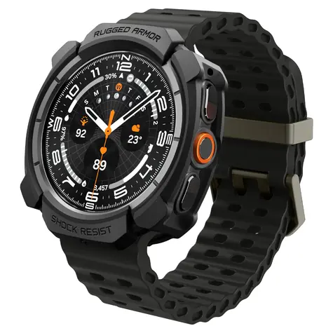 Spigen Rugged Armor matná černá / Ochranný kryt / Samsung Galaxy Watch Ultra 2 47 mm