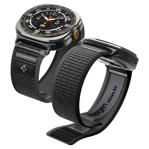 Spigen Athlex Air Active černo-šedá / Řemínek pro Samsung Galaxy Watch Ultra 2/1 47mm / nylon