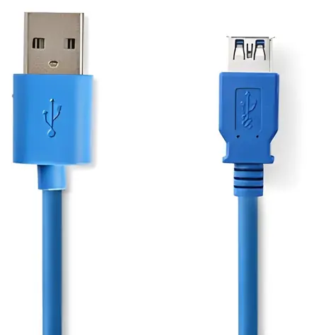 Nedis USB-A - USB-A modrá / USB kabel / USB 3.2 Gen 1 / 5 Gbps / 2 m