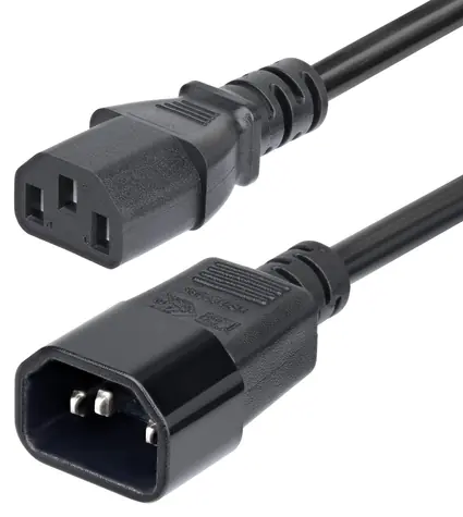 StarTech Prodlužovací napájecí kabel C14-C13 / Napájecí prodlužovací kabel / 4,5 m / 15A / 250V / KEMA-KEUR