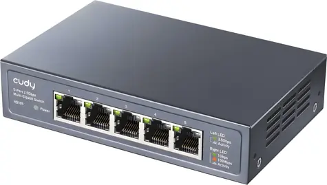 Cudy HS105 (v 1.0) / Switch / 5x RJ45 / 2,5 Gbps / L2