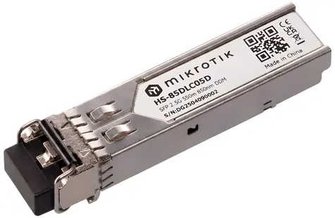 MikroTik HS-85DLC05D / Optický transceiver / MM / 550m / 1/2.5G / 850nm