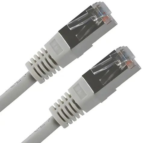 Patchkabel FTP Cat.5e RJ45-RJ45 3 m šedý / Síťový kabel / Stíněný / Economy