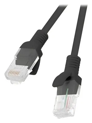 Lanberg UTP CAT5E 1,5m černá / Patch kabel / RJ45-RJ45 / Fluke Passed