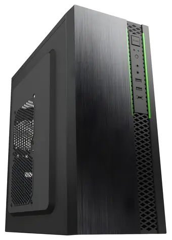 EUROCASE MidT ML N6-550B černá / Počítačová skříň / ATX, mATX / 2x USB-A 3.0 / USB-C / bez zdroje