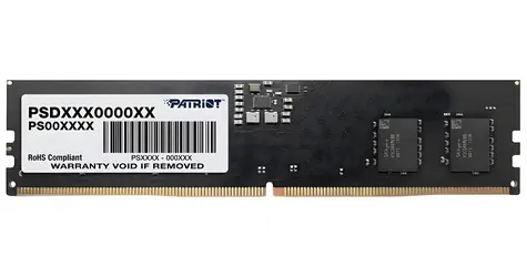 Patriot Signature 8GB (1x8GB) 5600MHz / DIMM / DDR5 / CL46 / On-Die ECC / Unbuffered / 1,1V