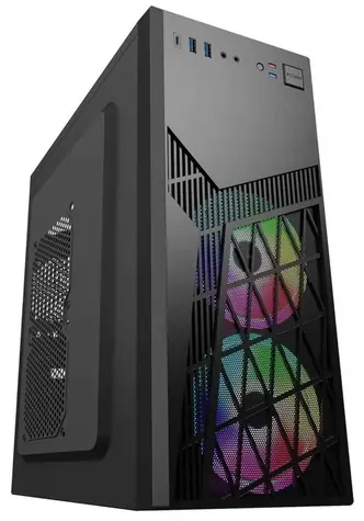 EUROCASE ML N6-560B černá / Skříň / ATX / 2x USB-A 3.0 / 1x USB-C / 2x 120mm ARGB / bez zdroje
