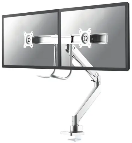 Neomounts Select NM-D775DXWHITE bílá / Stolní držák monitoru / 10-32