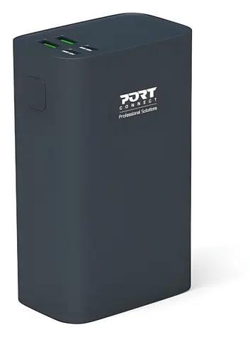 PORT CONNECT Powerbank 26 800 mAh PD 65W / Powerbanka / 2x USB-C / 2x USB-A / LED indikátor