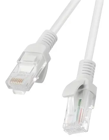 Lanberg UTP CAT.5E 15m šedý / Patch kabel / RJ45-RJ45 / CCA / Fluke Passed