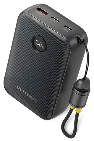 Vention Powerbanka 20000 mAh černá / Powerbanka / 2x USB-C / 1x USB-A