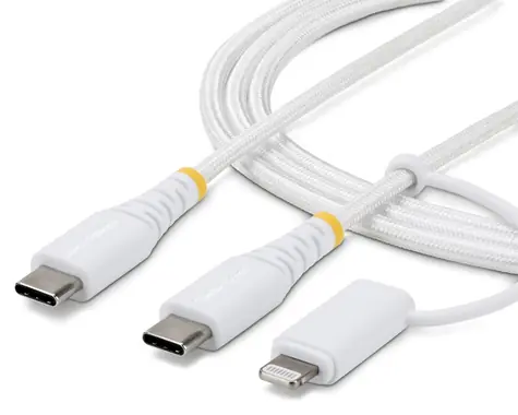 StarTech kabel USB-C na Lightning bílá / Kabel / 2 m / rychlonabíjení