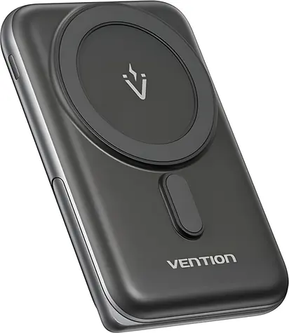 Vention FHNB0 černá / Power Bank / 10000mAh / MagSafe / Bezdrátové nabíjení 20W / USB-C PD / LED displej