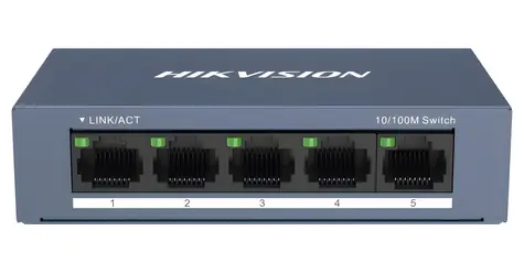 Hikvision DS-3E0105-O / Switch / 5x 10/100 Mbps / bez PoE