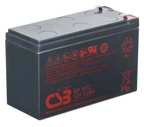 CSB GP1272 F2 / Pb záložní akumulátor / VRLA AGM / 12V / 7,2 Ah