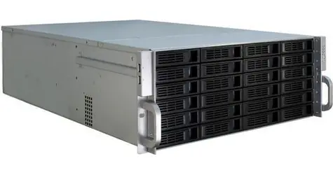 Inter-Tech 4U-4424 černá/stříbrná / Serverová skříň / 19