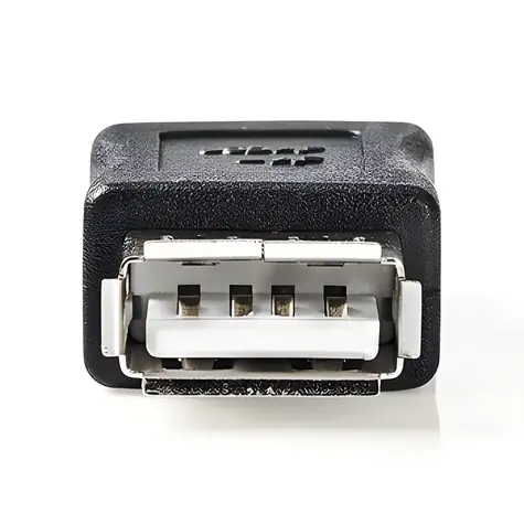 Nedis USB-A adaptér černá / Adaptér USB / USB-A - USB-A / USB 2.0 / 480 Mbps