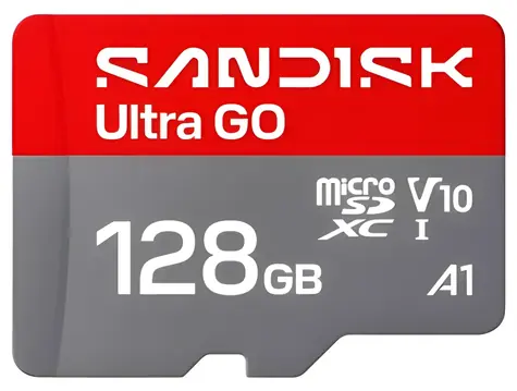 SanDisk Ultra GO microSDXC 128GB / Paměťová karta / UHS-I / U1 / A1 / čtení: až 190 MB/s