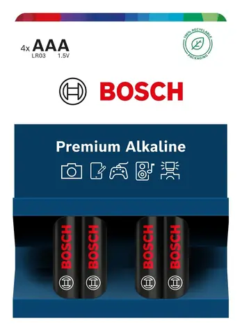 Bosch LR03PA4B/00 Premium Alkaline / Alkalická baterie / AAA / 4 ks