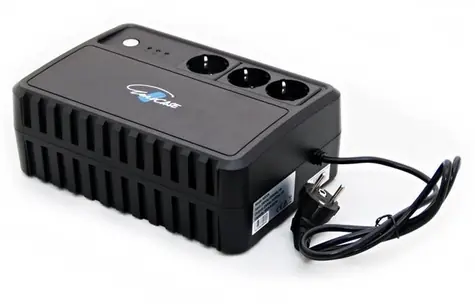 Eurocase EA200Pro+ / UPS / 600 VA / 360 W / pure sine wave / 3x zásuvka Schuko