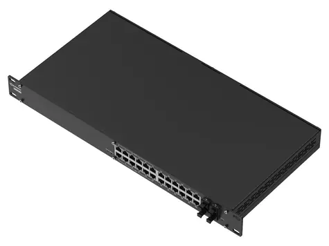 Teltonika SWM280 / Switch / 24x GbE / 12x PoE+ / 4x SFP / L2+ Managed / 19