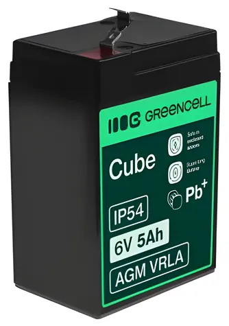 Green Cell AGM11 / Baterie / AGM / 6 V / 5 Ah / pro UPS