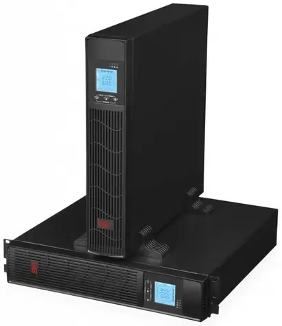Eurocase EA620RT / Záložní zdroj / 2000 VA / 1600 W / Rack/Tower / USB / LCD displej / Pure sine wave