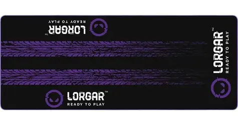 Lorgar RX1FM černo-fialová / Podložka pod kokpit / 170 x 70 cm / textil / protiskluzová