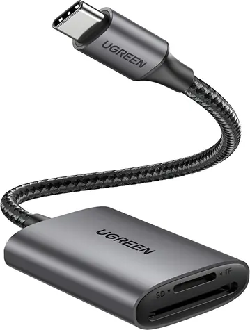 Ugreen Čtečka paměťových karet USB-C šedá / Čtečka paměťových karet / SD / microSD / USB 3.2 Gen 1