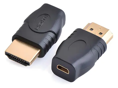 OEM Redukce micro HDMI Typ D (F) - HDMI Typ A (M) / Redukce / Full HD 1080p / pozlacené konektory