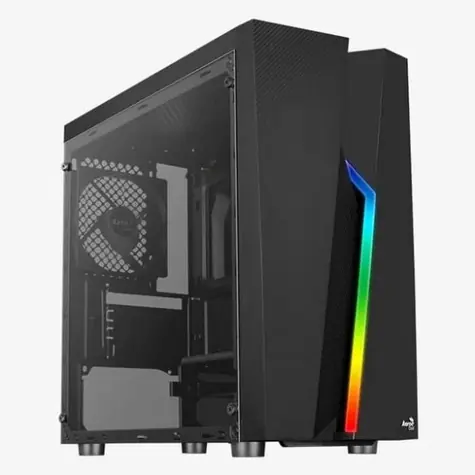 AeroCool Menace Saturn FRGB ML G černá / PC skříň / Midi Tower / ATX / mATX / Mini-ITX / 2x USB 3.0 / bez zdroje