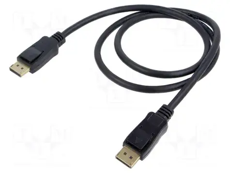 Goobay DisplayPort 2.1 černá / Kabel / DisplayPort - DisplayPort / 16K/60Hz / 80 Gbps / 1 m