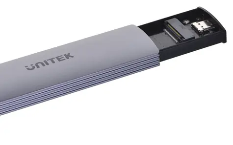 Unitek S1230A šedá / Externí box pro M.2 NVMe/SATA SSD / USB-C 3.2 Gen2 / 10 Gbps / M.2 2230-2280