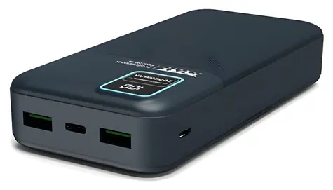 PORT CONNECT Powerbanka 20 000 mAh / Powerbanka / 74 Wh / 2x USB-A QC / LCD displej