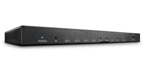 Lindy 8 Port HDMI 18G Splitter černá / HDMI splitter / 4K 60Hz / HDR / HDCP 2.2