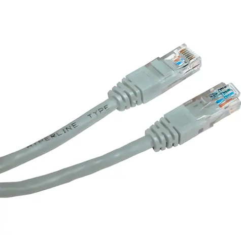 Logo LAN kabel UTP Cat 6 RJ45 3m šedá / Síťový kabel / RJ45-RJ45 / PVC opletení