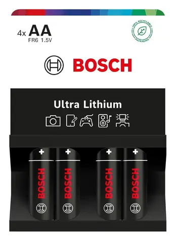 Bosch FR6UL4B/00 / Baterie / Lithium AA / 4 ks